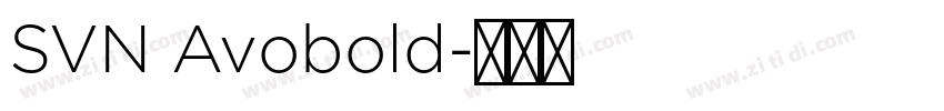 SVN Avobold字体转换